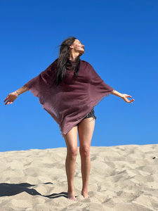 Cashmere Felted Poncho