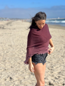Cashmere Felted Poncho