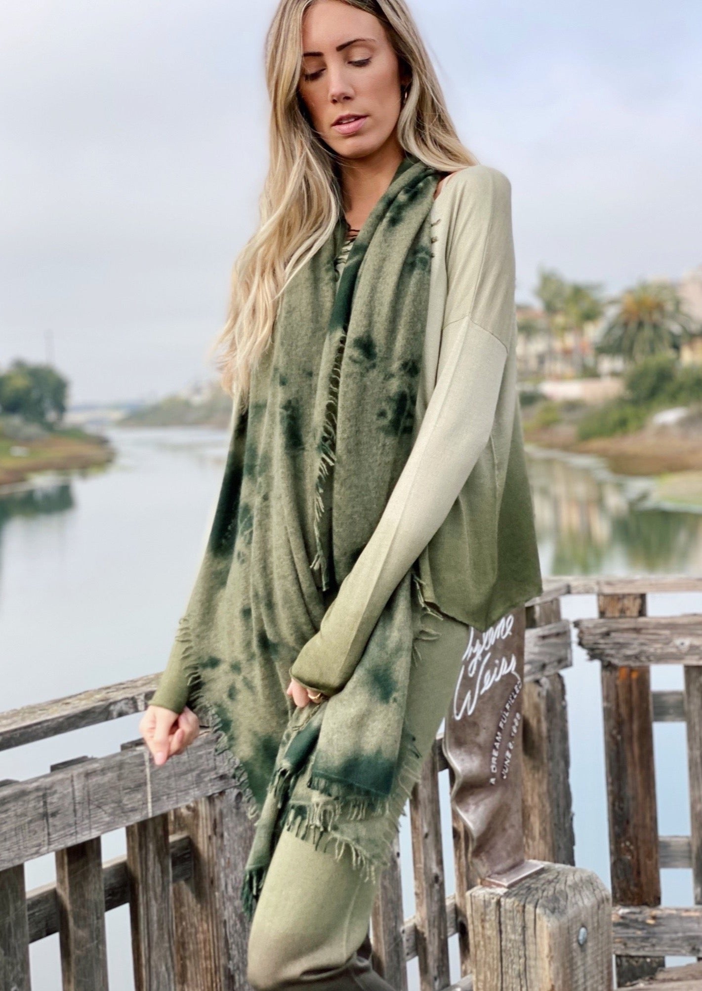 Cashmere Felted Scarf - Vega Dye