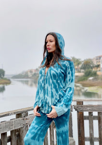 Durga Zip Hoodie - Delta Dye