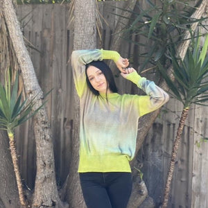 Anala Thin Stitch Pullover - Paint Dye