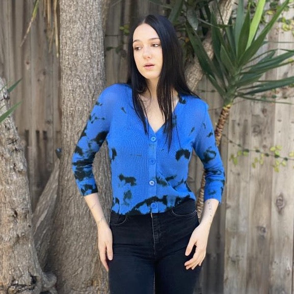 Lolita Cardigan - Stain Dye, Thin Stitch