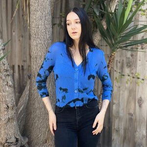 Lolita Cardigan - Stain Dye, Thin Stitch