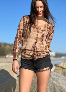 V-Neck Cardigan Kina