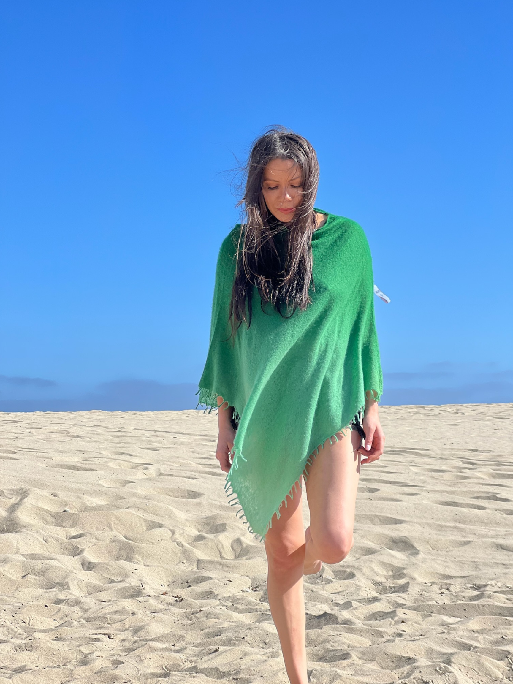 Cashmere Felted Poncho